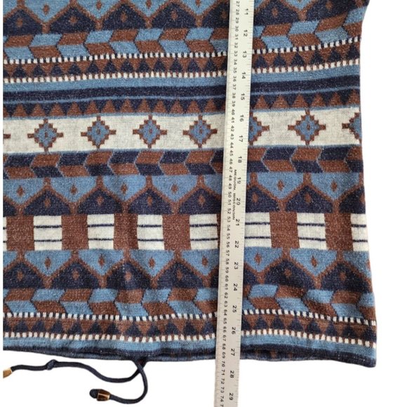 Variations Fleece Cardigan Women's Aztec Print Size M Acrylic - Picture 8 of 8